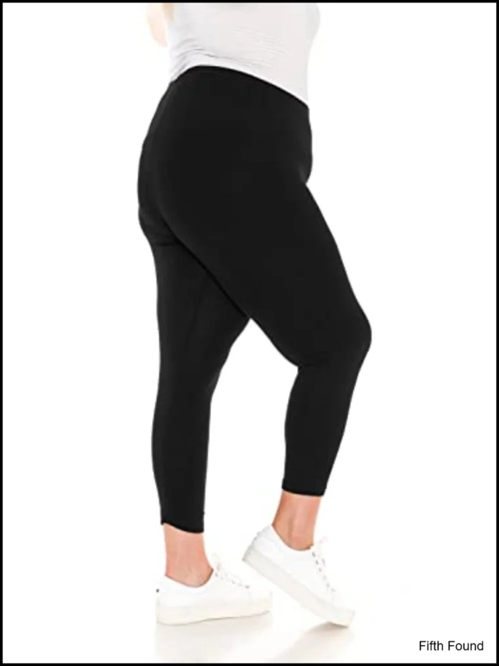 High Waisted Cotton Leggings - Soft Breathable Capri Length - Yoga